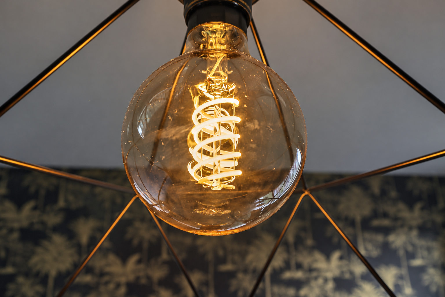 Adapted external photograph of a Philips Hue filament bulb
